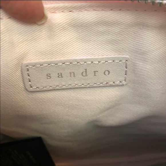 Brand 🆕 Sandro Addict Leather Crossbo… - Picture 5 of 6
